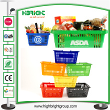 Plastikeinkaufskörbe für Supermarkt